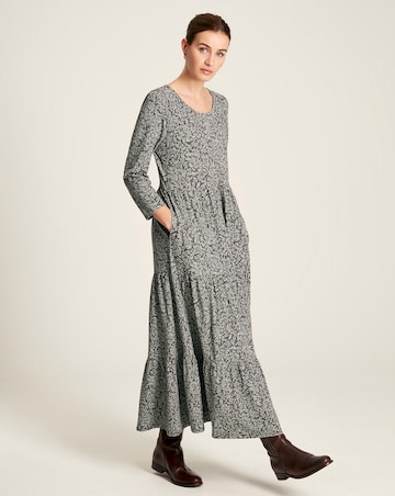 Joules Ivy Jersey Tiered Midaxi Dress