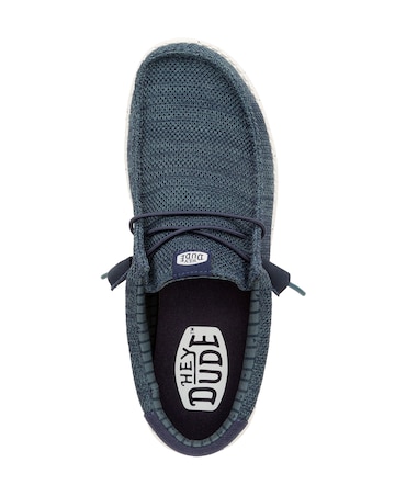 HeyDude Wally Stretch Sox Shoe - Navy
