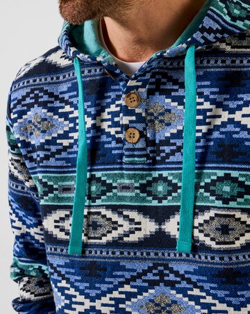 Joe Browns Hit The Waves Jacquard Hood - Blue Multi