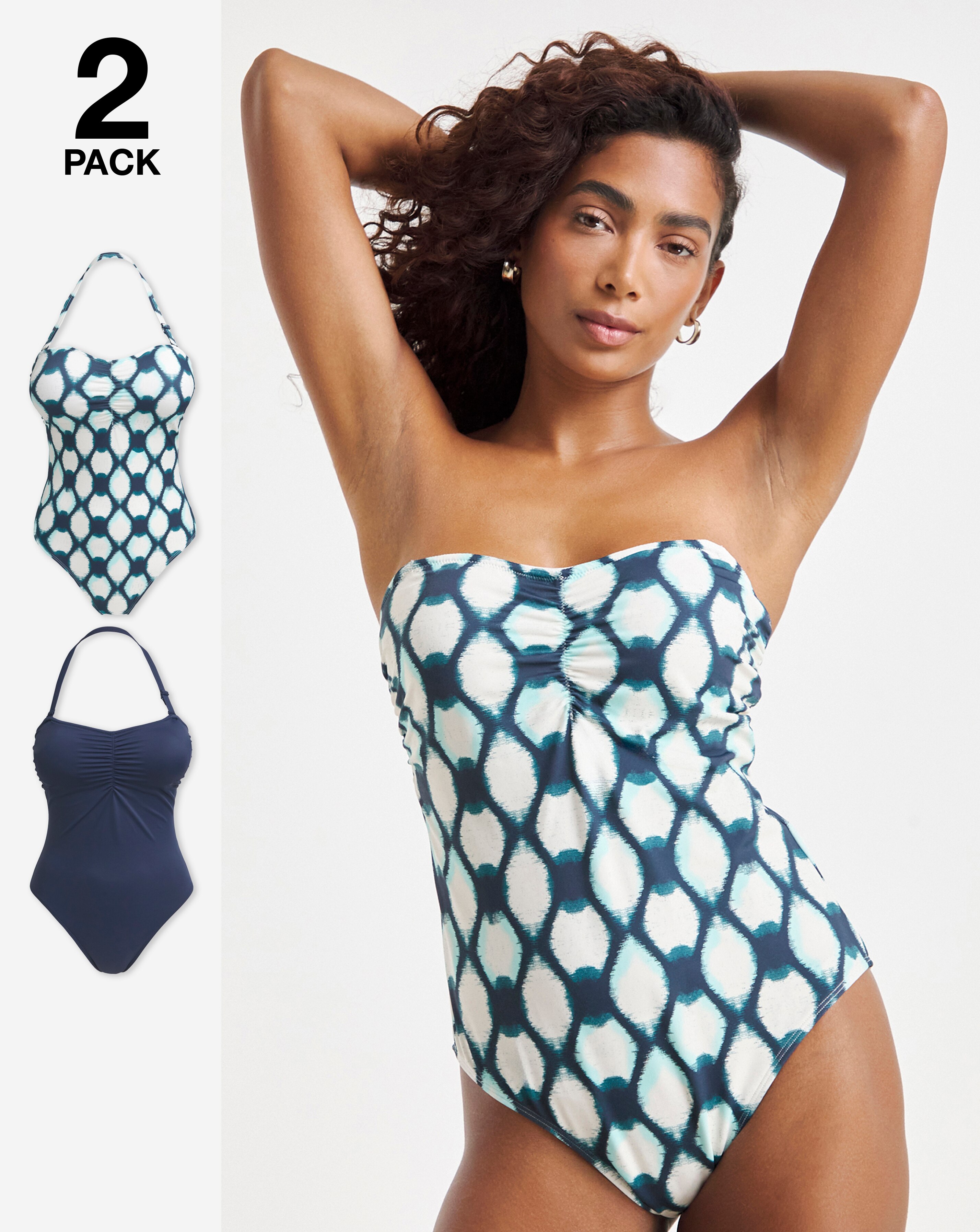 Value 2 Pack Bandeau Swimsuits