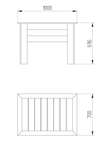 Forest Kitchen Garden Planter - 1m