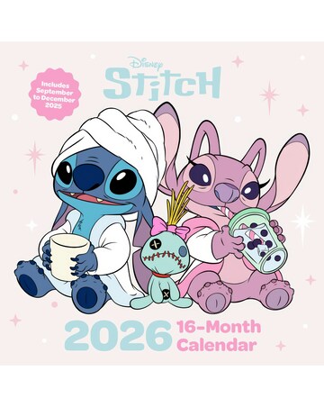 Lilo & Stitch 2026 Square 18 Month Calendar