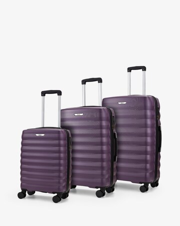 Rock Berlin 3pc Suitcase Set - Purple