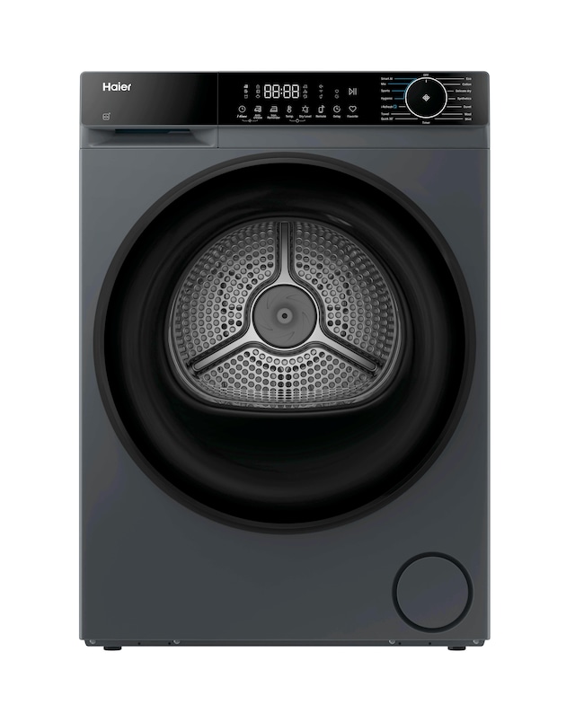 Haier X7 HD90-C367GU1-UK Wi-Fi 9kg Heat Pump Tumble Dryer Graphite