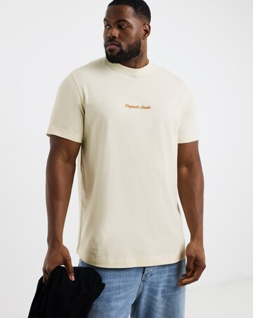 Jack & Jones Originals Studios Logo T-Shirt - Cream