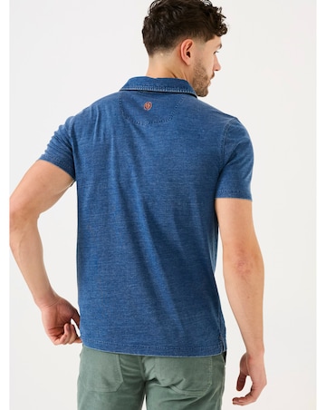 FatFace Chest Stripe Polo - Indigo Blue