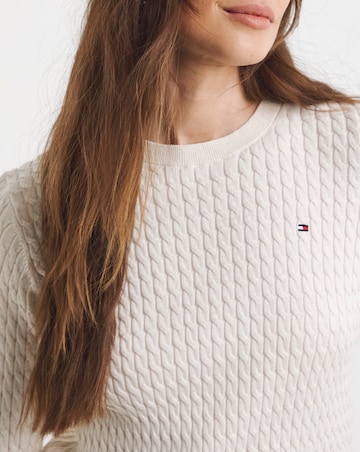 Tommy Hilfiger Cable Knit Crew Long Sleeve Sweater