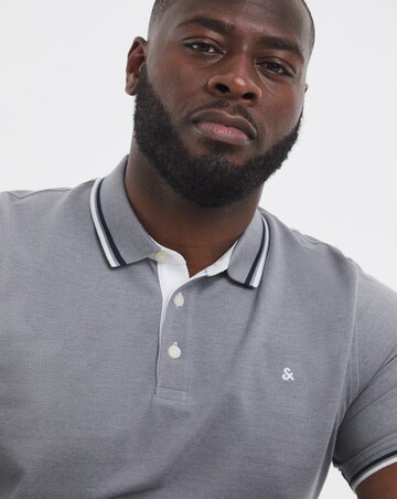 Jack & Jones Premium Paulos Tipped Polo - Grey