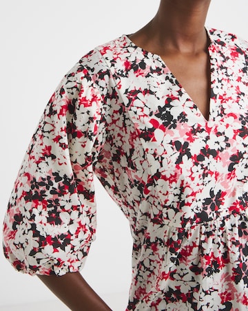 V Neck Puff Sleeve Top