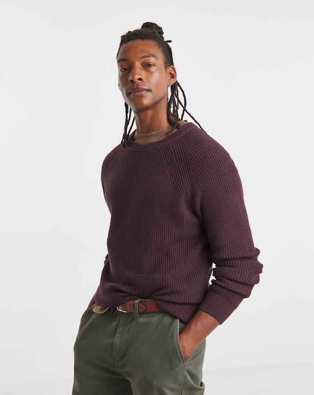 Fisherman Raglan Knitted Jumper