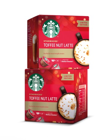 Nescafe Dolce Gusto Genio S with Starbucks Toffee Nut Bundle