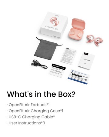 Shokz OpenFit Air True Wireless Open-Ear Earbuds - Pink