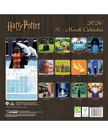 Harry Potter 2026 Square Calendar