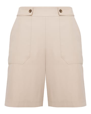 Stone Twill Bermuda Shorts