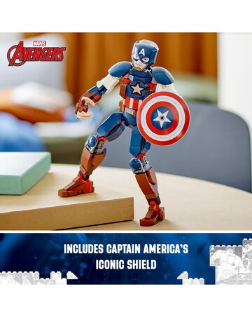 LEGO Marvel Captain America Construction Figure Set 76258