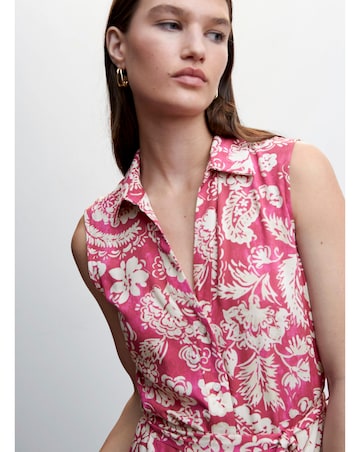 Mango Belted Shirt Dress