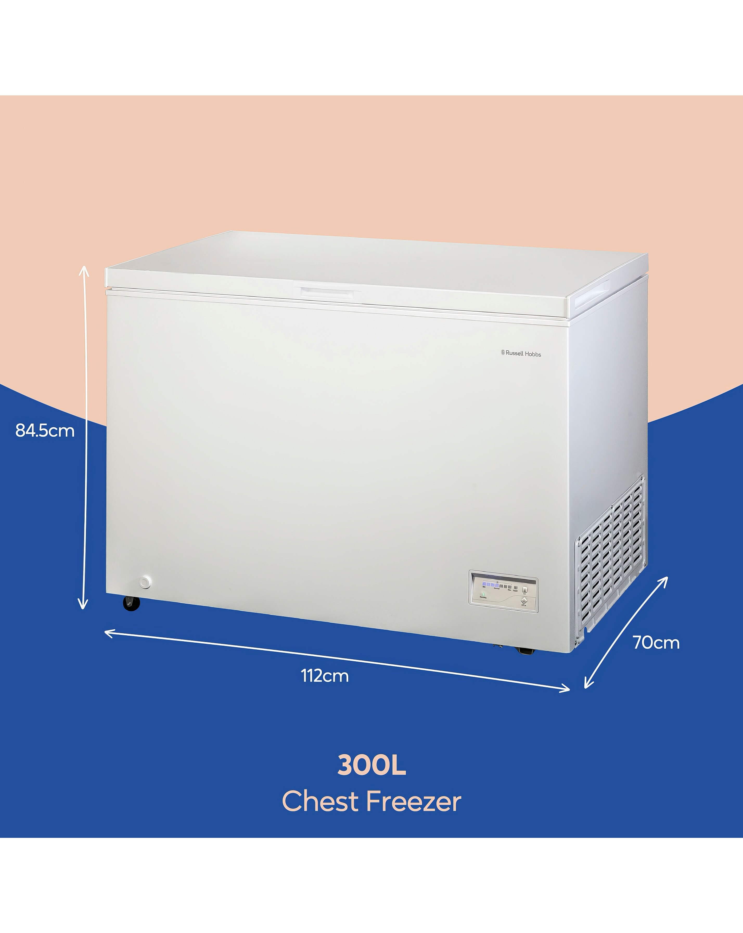 Russell Hobbs RH300CF201W 300L Chest Freezer - White | JD Williams