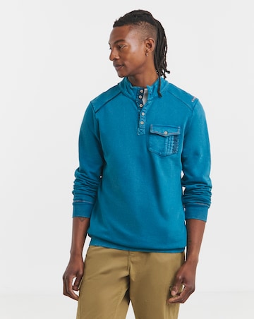 Joe Browns Button Neck Long Length Sweatshirt