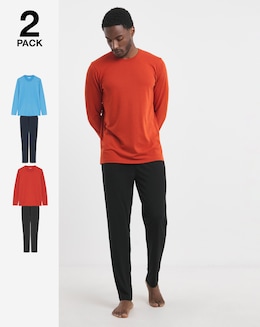 2 Pk Long Sleeve Pyjama Set