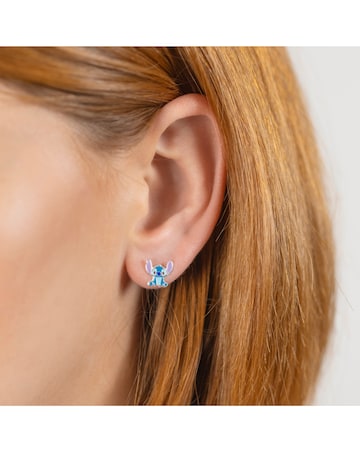 Disney Stitch Sterling Silver Enamel Stud Earrings