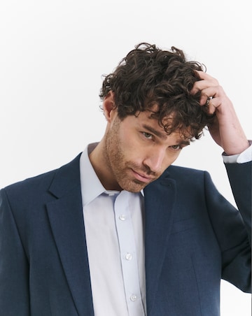 Regular Fit Linen Blend Suit Jacket