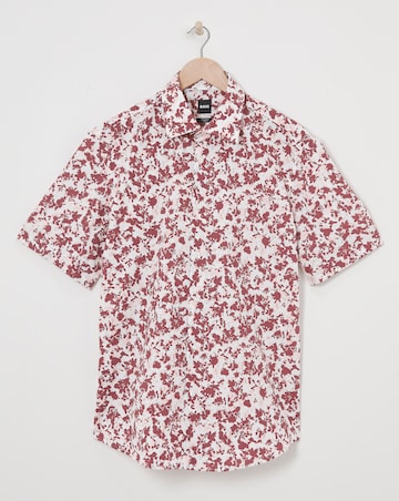BOSS Floral Printed Short Sleeve Shirt