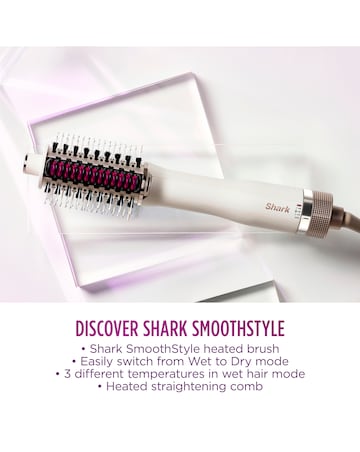 Shark SmoothStyle Heated Brush & Smoothing Comb HT202UK