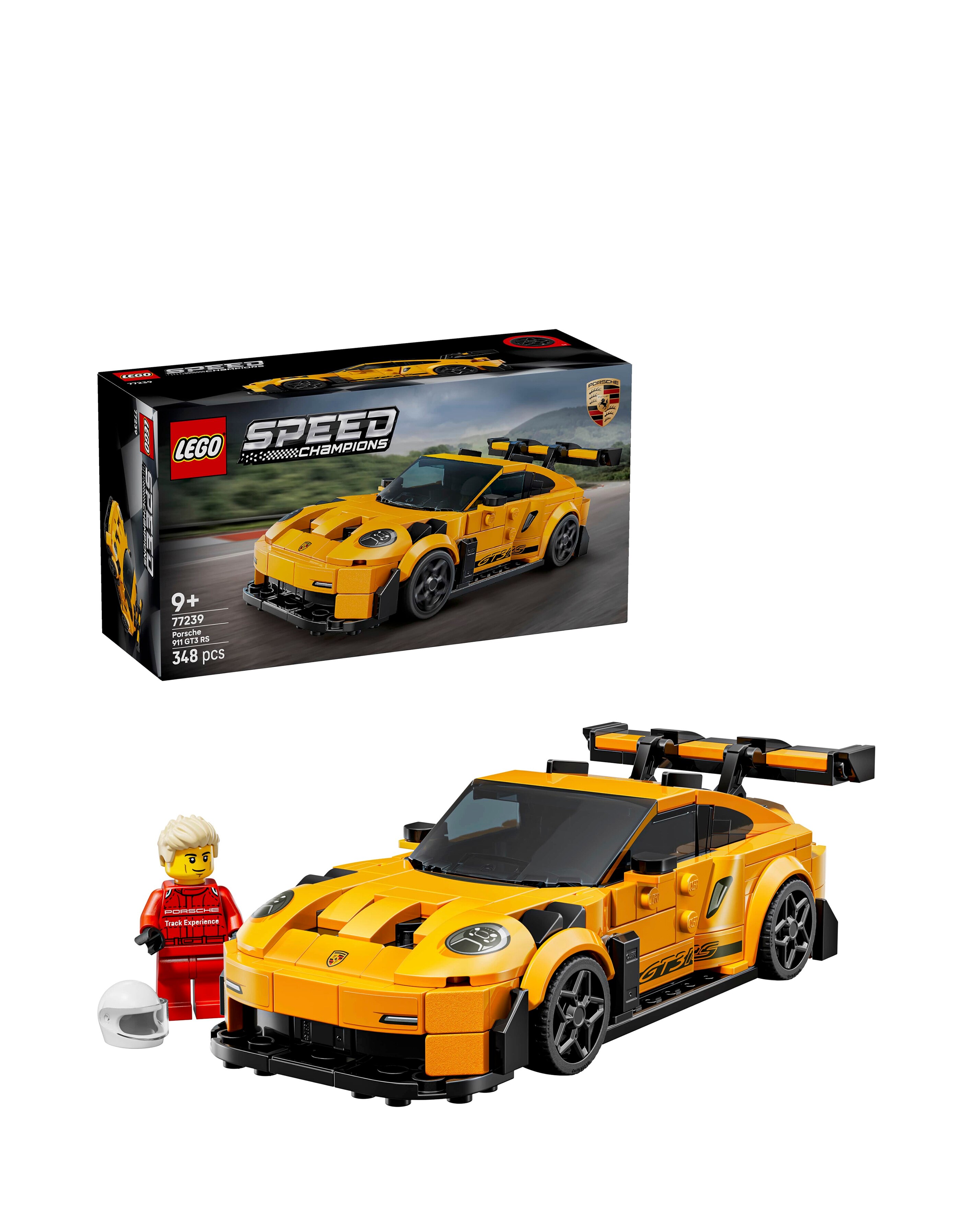 LEGO Speed Champions Porsche 911 GT3 RS Super Car Toy, Model Kit 77239