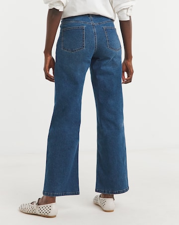 24/7 Blue Wide Leg Jeans