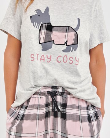 Scotty Dog Flannel Pant Pyjama Set