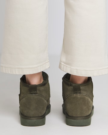 Renna Suede Low Cut Warm Lined Boots Extra Wide EEE Fit