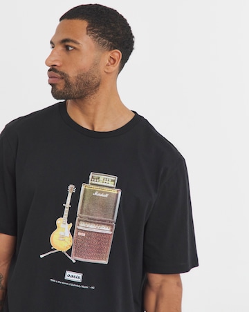 Jack & Jones Oasis Graphic T-Shirt - Black