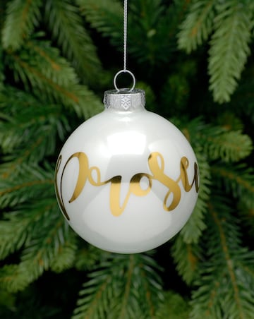 Prosecco Glass Baubles - Set of 4