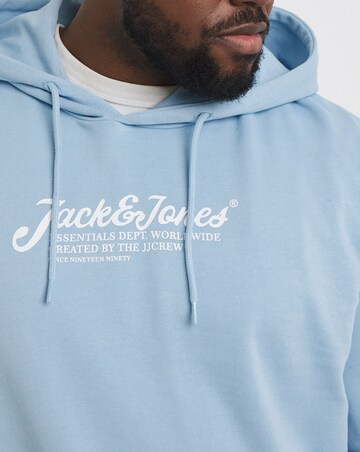Jack & Jones Beau Sweat Hoody - Chambray Blue