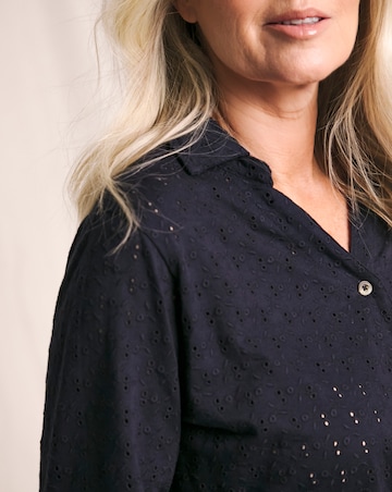 Julipa Pure Cotton Broderie Jersey Shirt