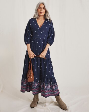 Julipa Pure Cotton Tiered Maxi Dress