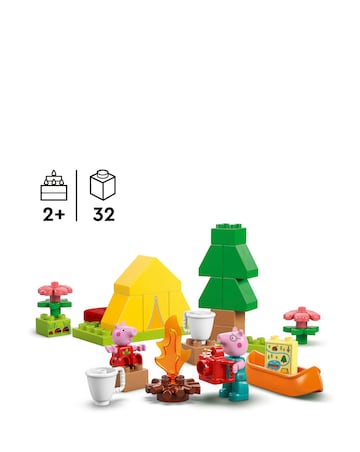 LEGO DUPLO Peppa Pig Camping Trip Toddler Learning Toy 10452