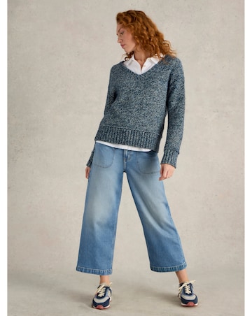 White Stuff Tia Wide Leg Crop Jean