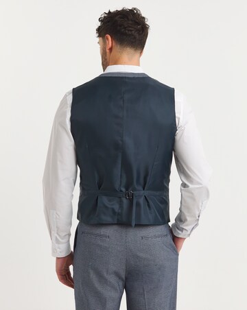 Lewis Blue Puppytooth Waistcoat