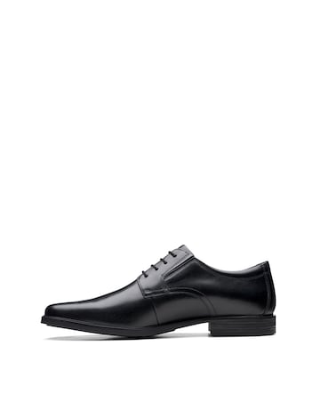 Clarks Howard Walk Leather Shoe - Black