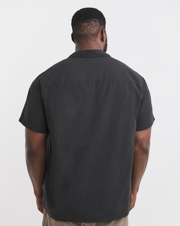 Jack & Jones Breeze Linen Blend Resort Shirt - Black