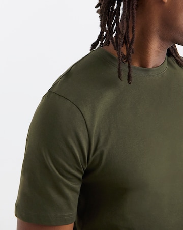 5 Pack Crew Neck T-Shirts Long - Multi