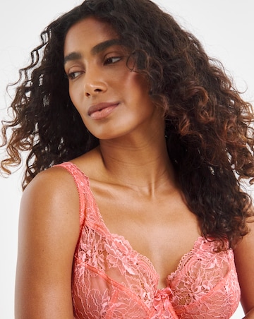 Pretty Secrets (2 Pack) Ella Lace Full Cup Wired Bras (C-H) Blue/Coral