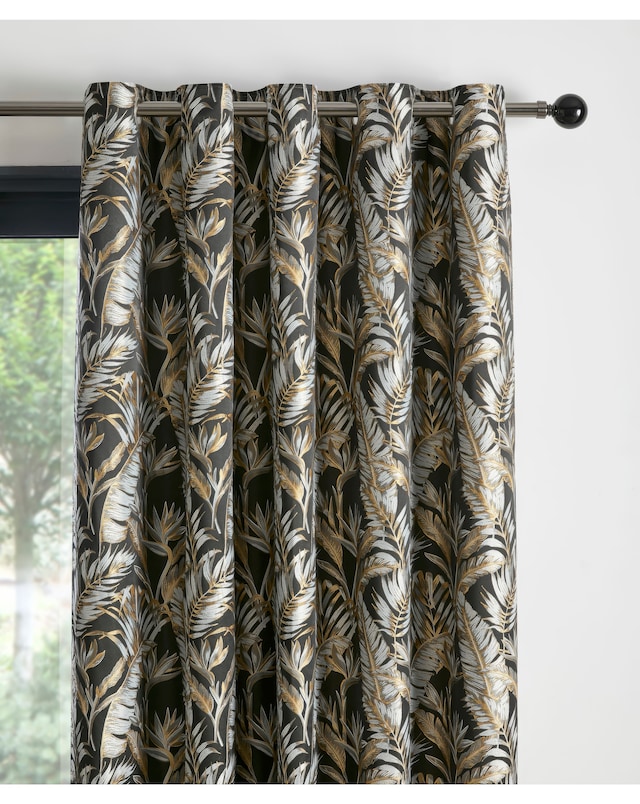 Laurence Llewelyn-Bowen Paradise Palm Jacquard Eyelet Curtain