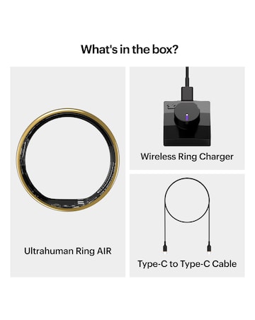 Ultrahuman Ring AIR Bluetooth Smart Ring - Air Gold - Size 11