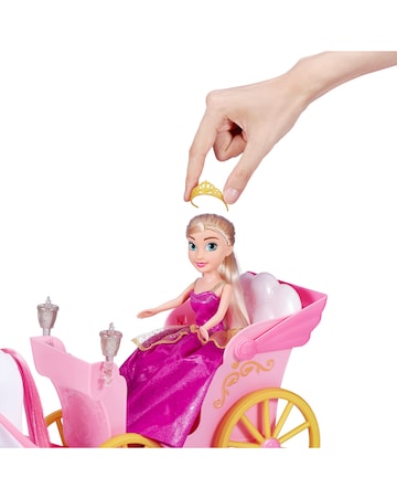 Sparkle Girlz 10.5-inch Princess Doll with Unicorn & Carriage