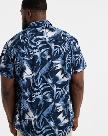 Jack & Jones Honolulu Printed Shirt - Navy