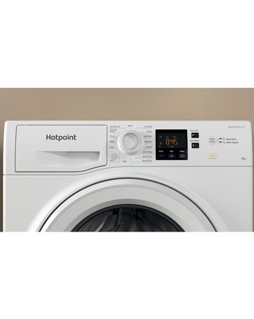 Hotpoint Anti-Stain NSWM 846 W UK 8kg 1400rpm Washing Machine White + Install