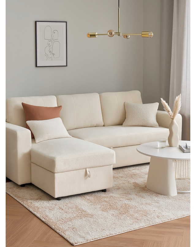 Aspire Nexis Left Corner Chaise Storage Sofa Bed