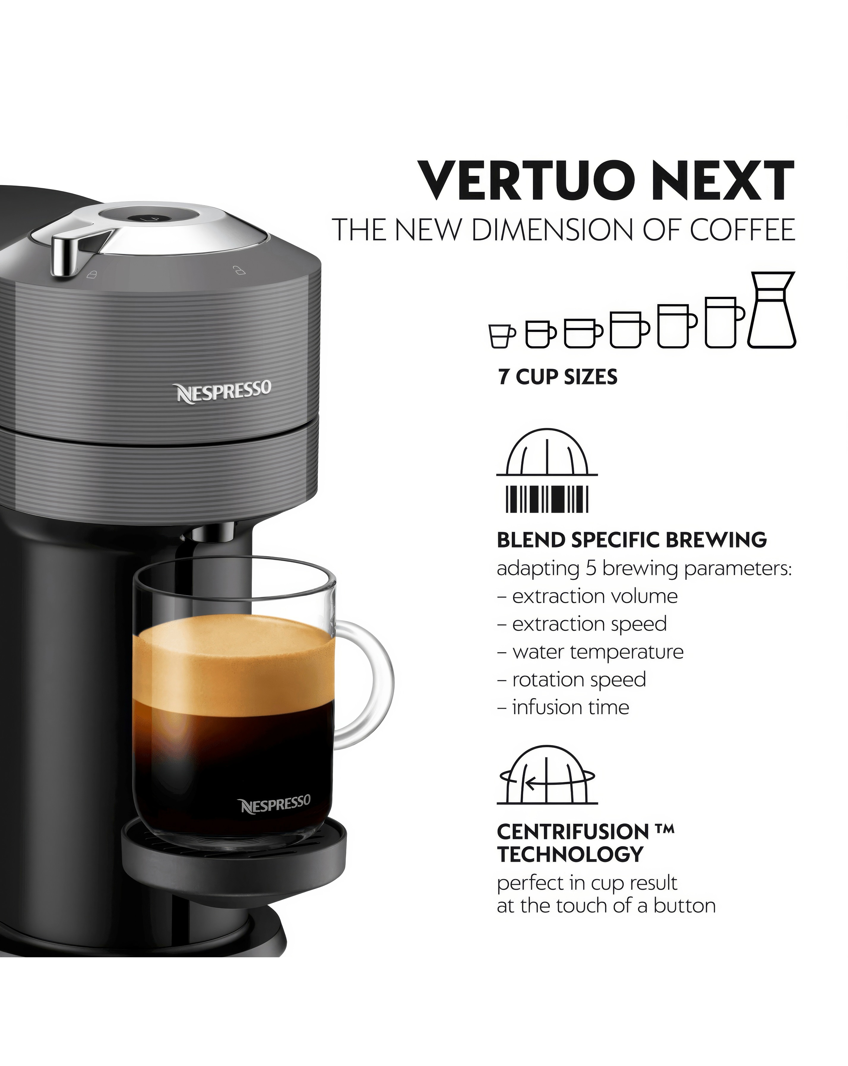 Nespresso Vertuo Next Coffee Machine | JD Williams
